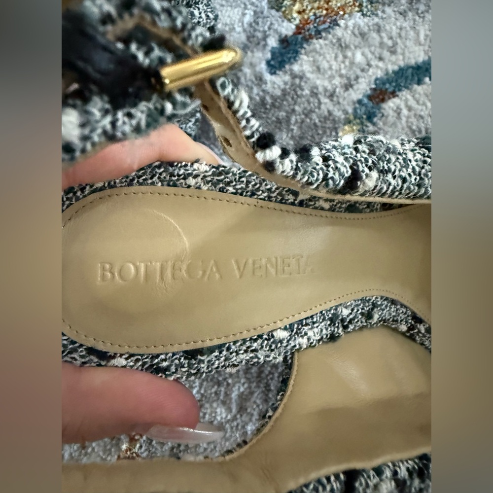 NEW! Bottega Veneta padded fabric slingback Heels - Picture 4 of 8